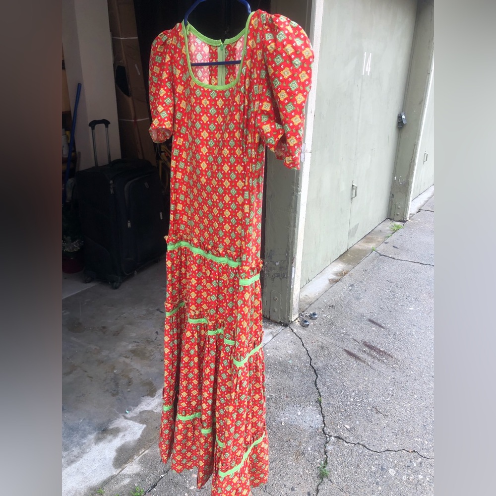 Vintage hand-sewn maxi dress